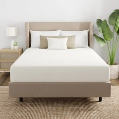 AllerEase Organic Cotton Mattress Pad – Blocks 99.9% of Allergens White KING