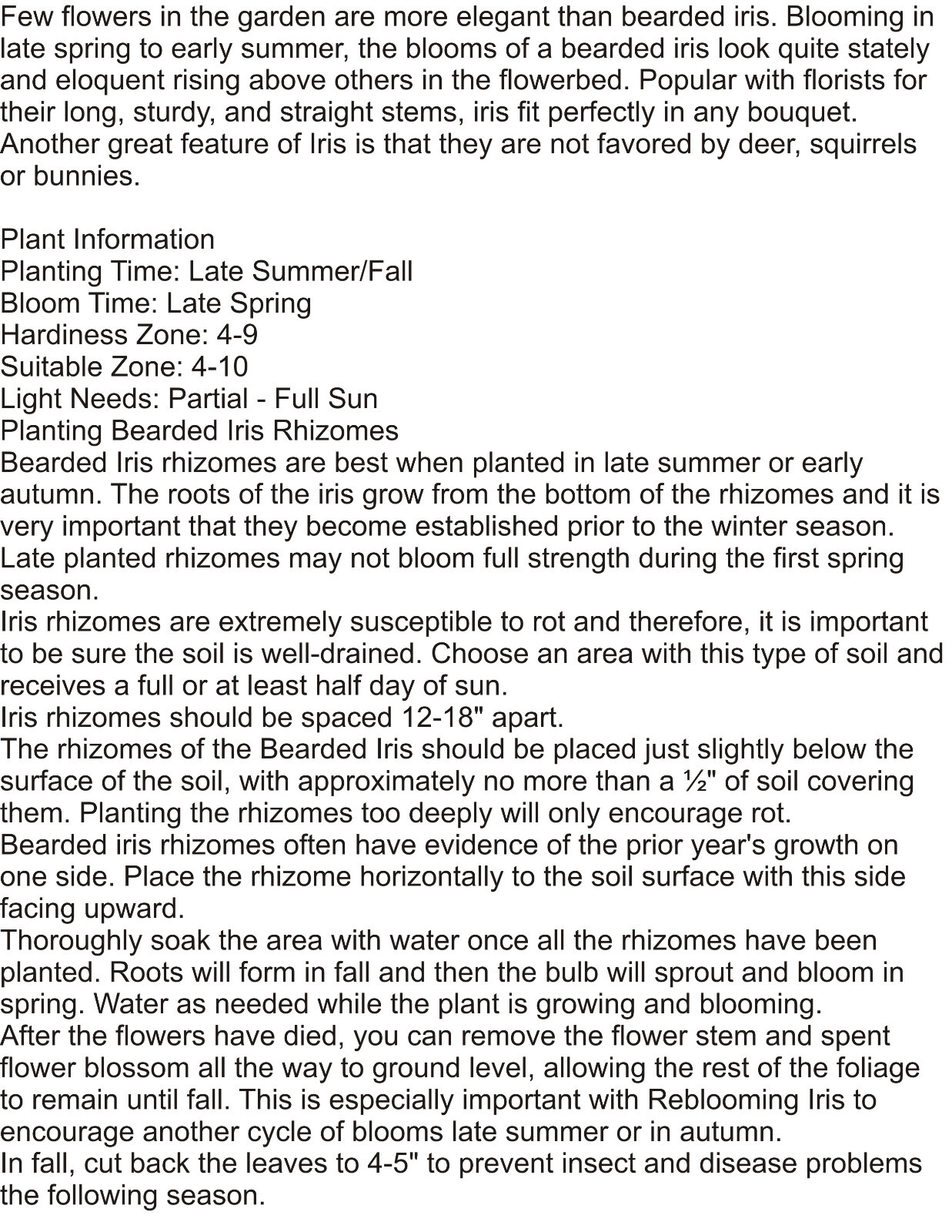 10 starter Plants Random Mixture Tall Bearded Iris Freshly Dug gallery