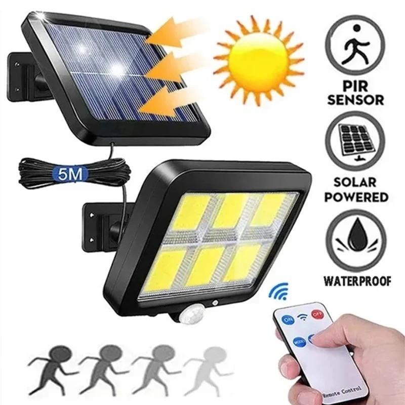 3000lm LED Solar Street Light Security Flood Lamp Motion Sensor Outdoor Wall gallery