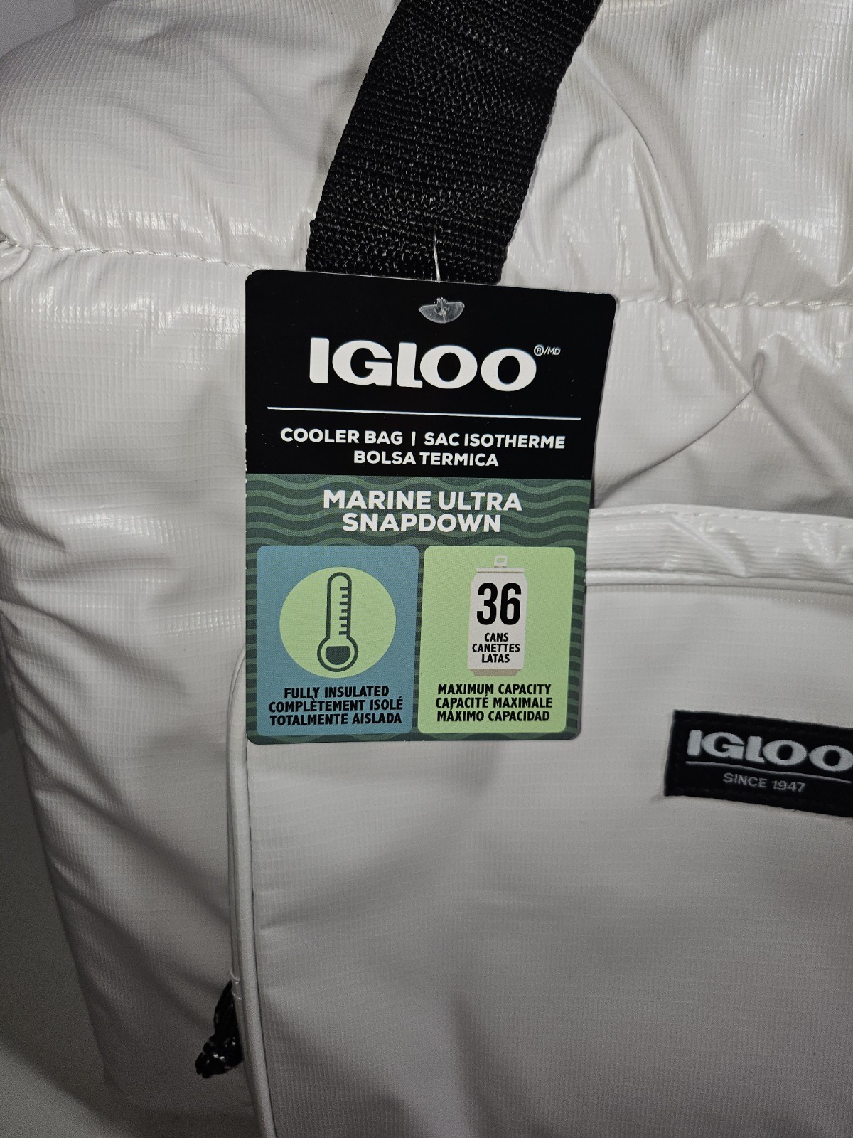 NEW Igloo MaxCold SEADRIFT SNAP DOWN Cooler Bag 36-Cans Insulated Soft Foldable gallery