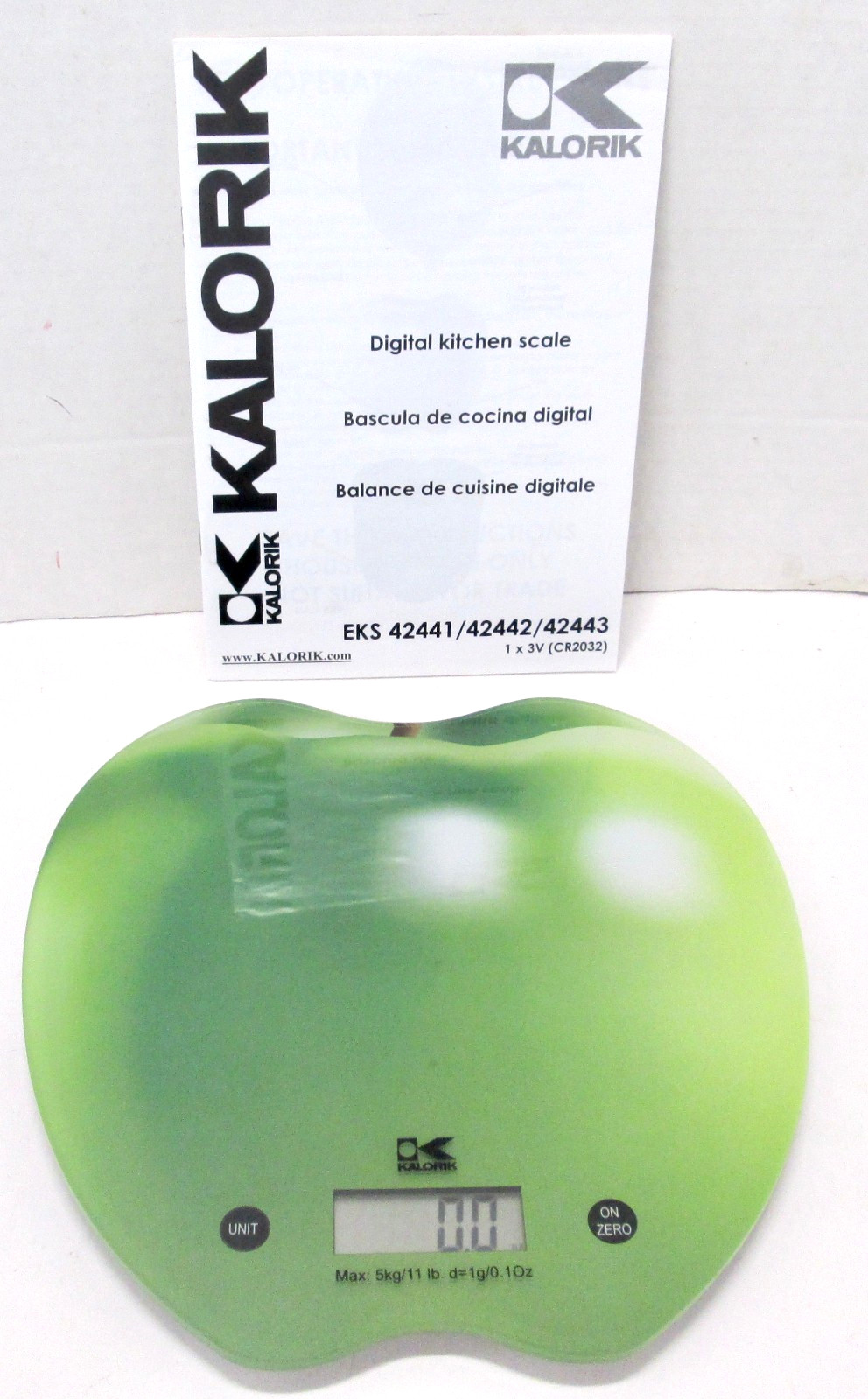 Kalorik Digital Electronic Kitchen Scale Green Apple - Up to 11 Pounds gallery
