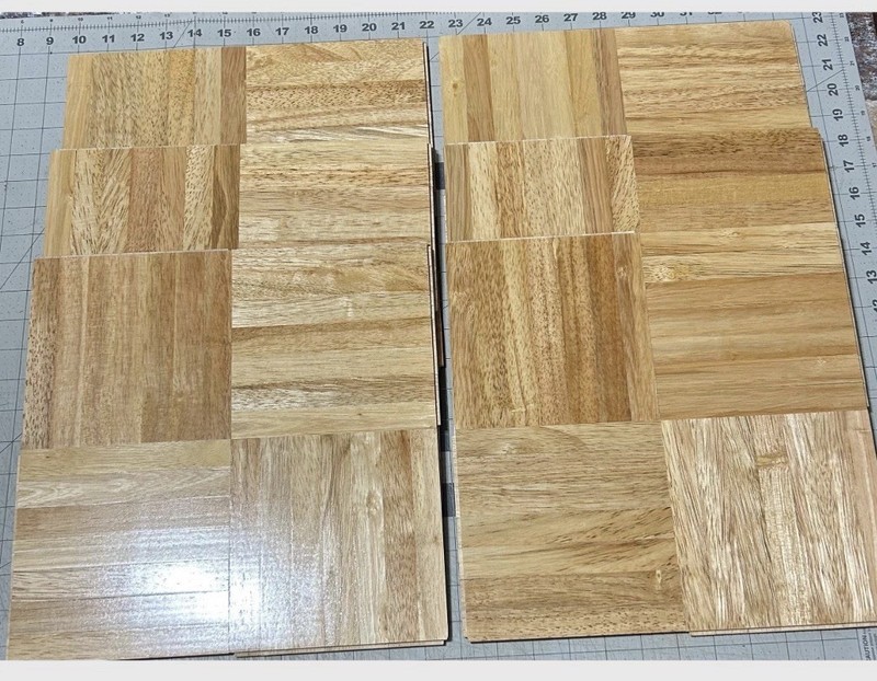 Solid Parquet Hardwood Tile Flooring (10 Tiles/Package) Traffic Master NEW! gallery
