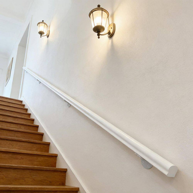 4FT Pine Solid Wood Handrail for Cable Railing System Wall Mounted Non-Slip Stai gallery