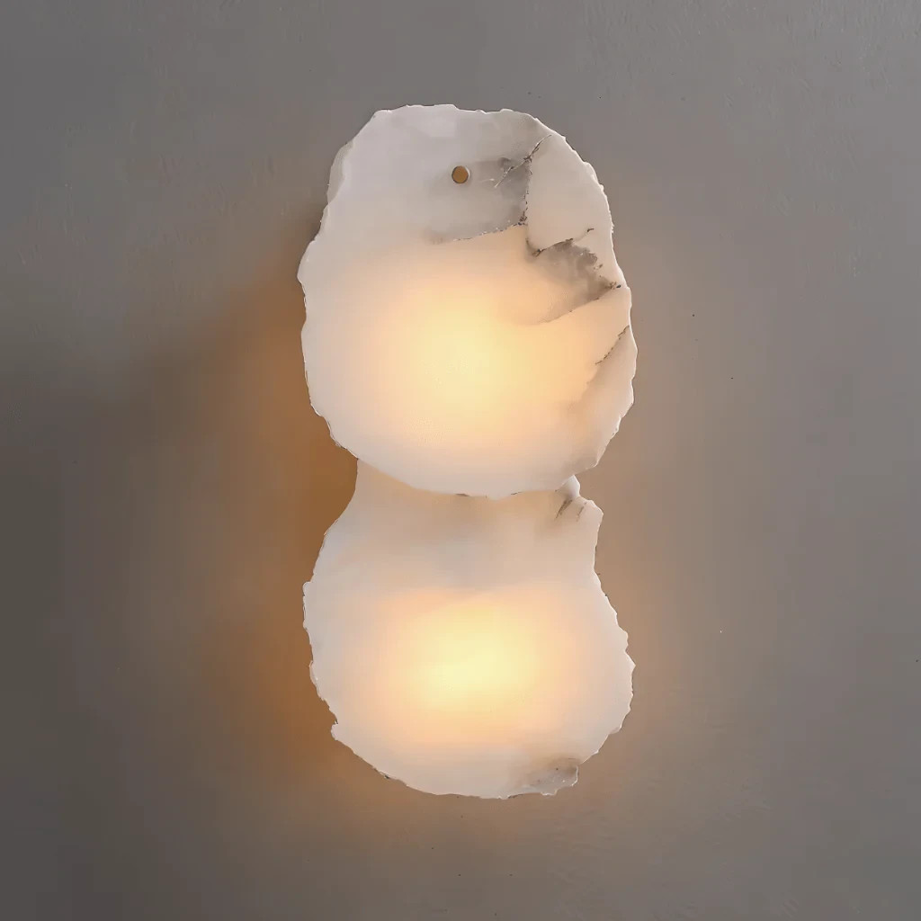 Natural Alabaster Marble Wall Sconce Modern Concise Style gallery