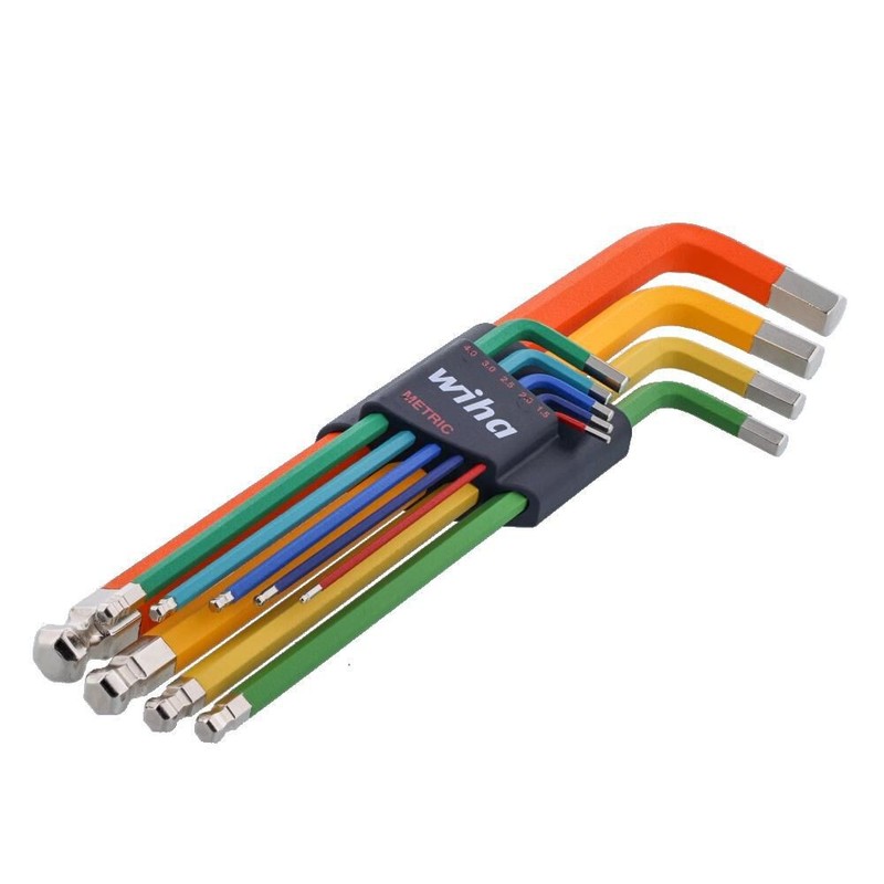 Wiha Ball End Color Coded Hex L-Key Set - Metric, 9 Piece gallery