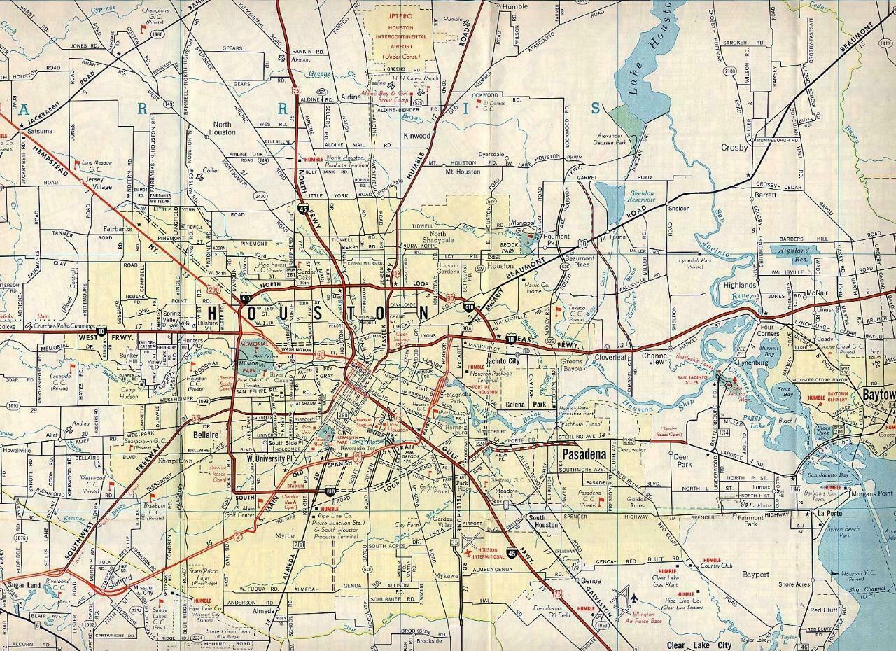 HOUSTON TEXAS MAP GLOSSY POSTER PICTURE PHOTO BANNER PRINT road city usa tx 5838 gallery
