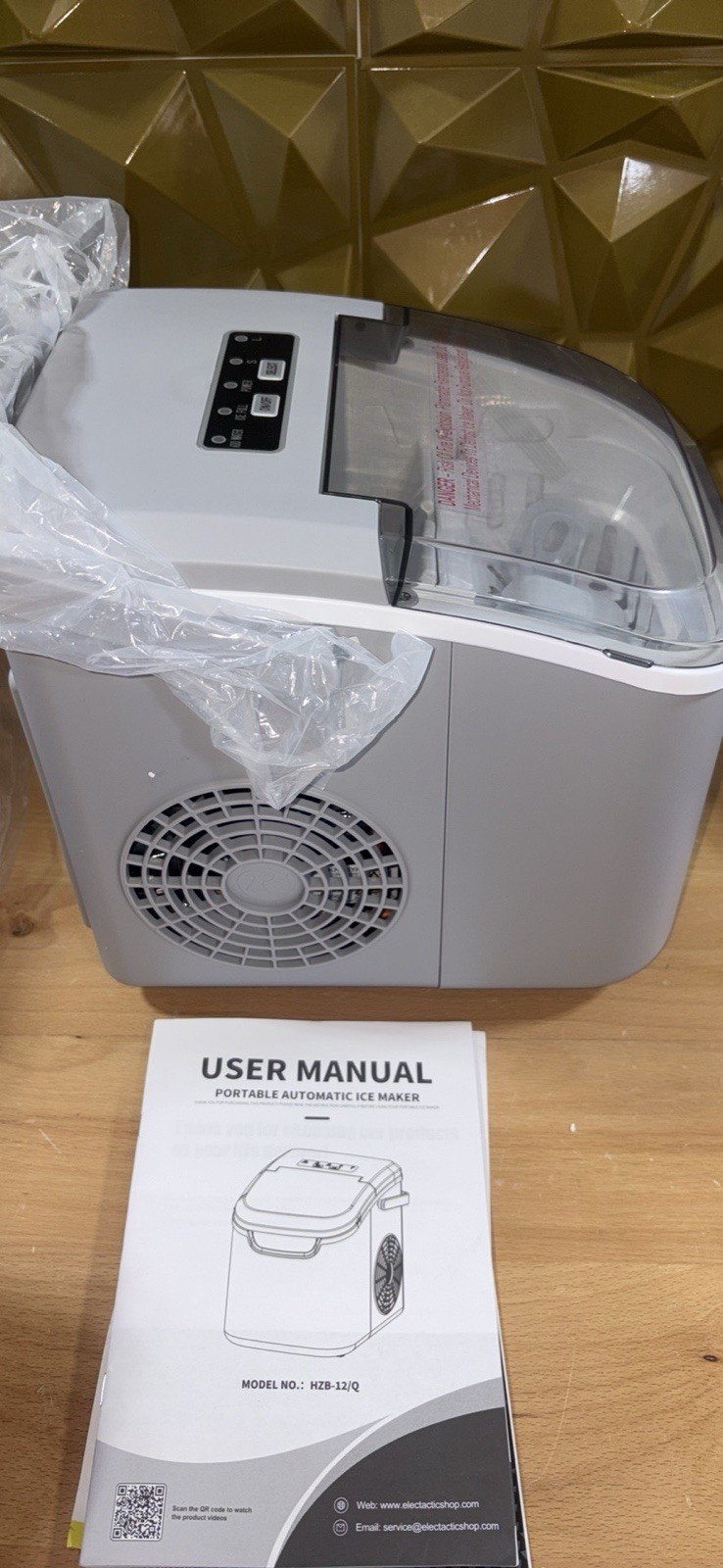 Countertop Ice Maker Machine, 8 Ice Cubes in 6 Mins, 26Lb/Day Bullet Ice *NEW* gallery
