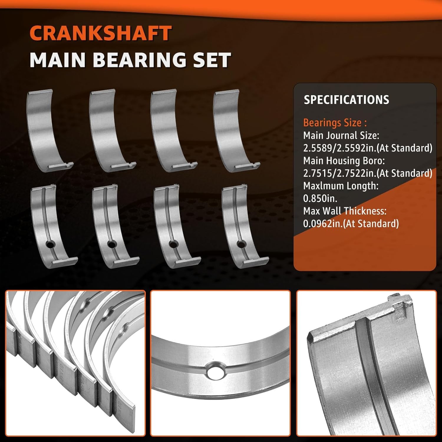 STD Main Rod Bearings Kit For Dodge Chrysler 5.7 6.1 6.4L gallery