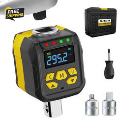 1/2″ Digital Torque Adapter 15-295 Ft-Lb, ±2% Accuracy Electronic Torque Wrench
