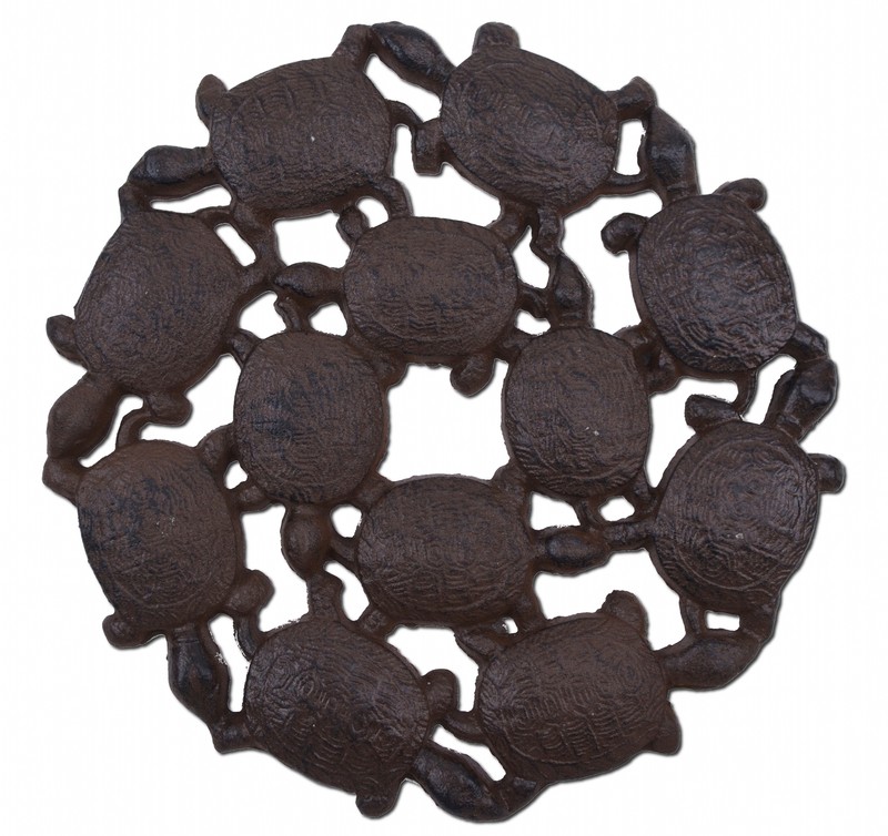 Cast Iron Turtle Stepping Stone 10.25" Garden Pathway Decor Yard Outdoor Accent gallery