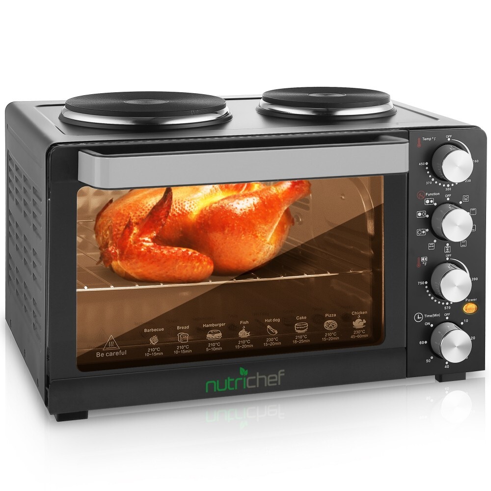 NutriChef Multi-Function Convection Oven - Counter Top Rotisserie Toaster Oven