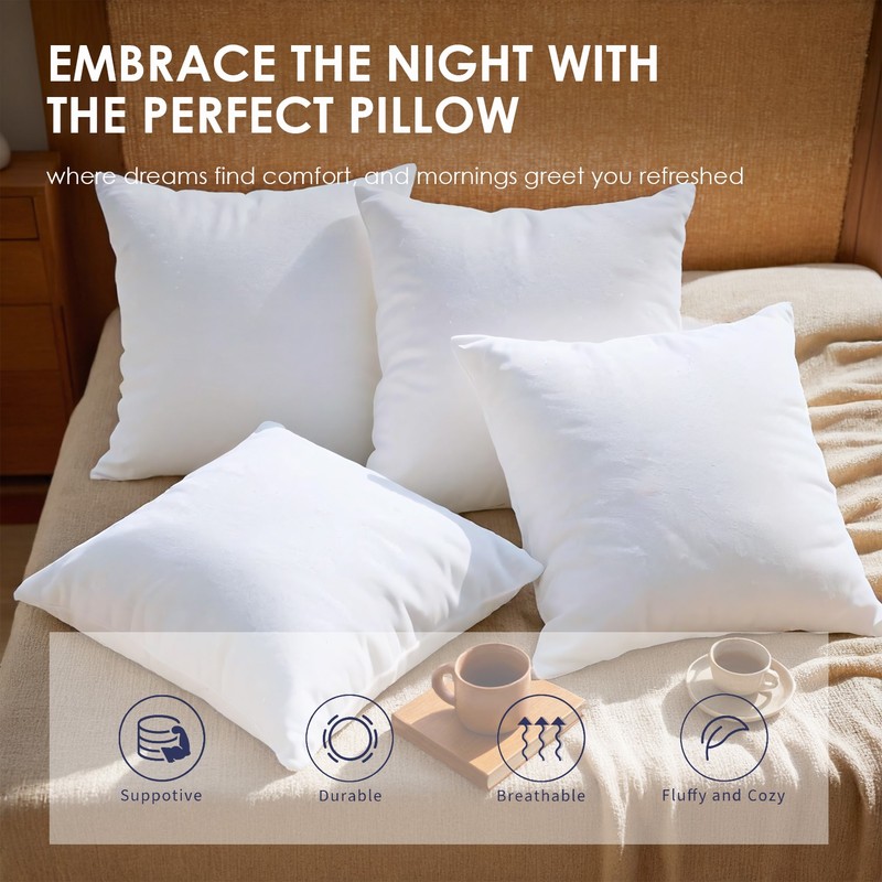 inserts. Filled with premium resilient polyester, they offer plush gallery