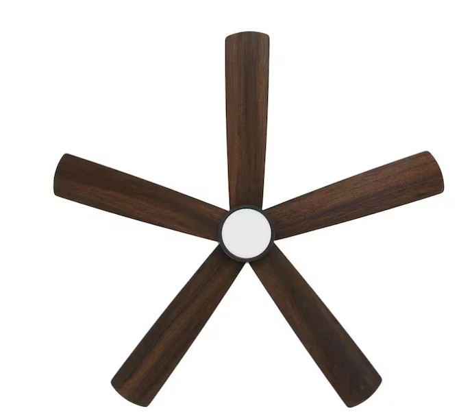 Home Decorators Britton 52" Ceiling Fan with LED Light/Remote - Matte Black gallery
