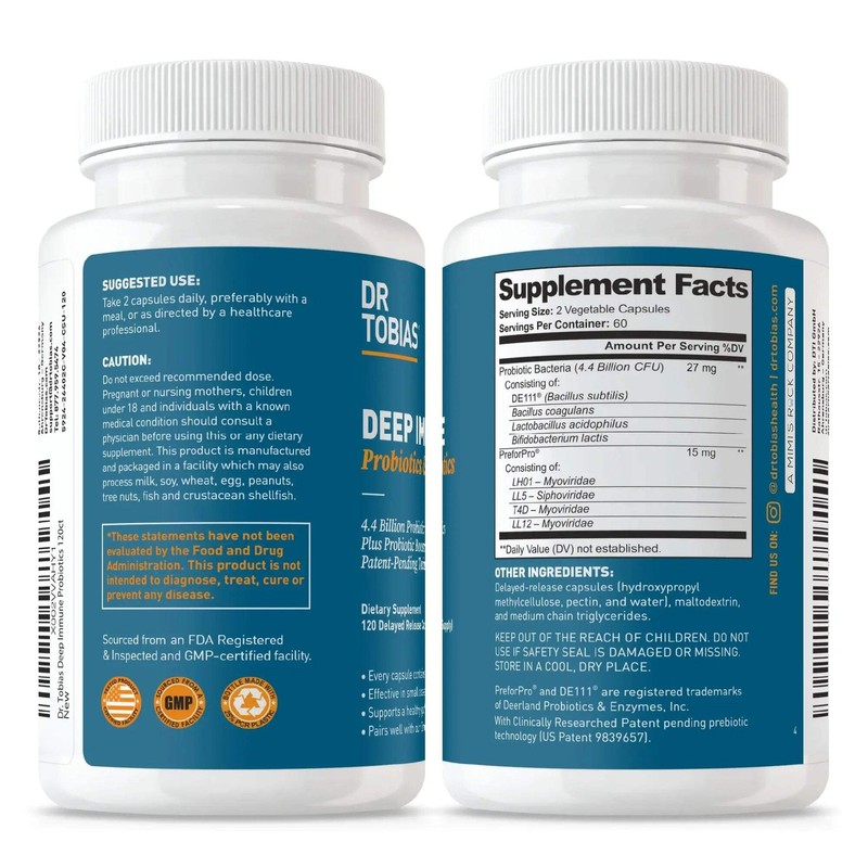 Deep Immune Probiotics & Prebiotics - Dual Action Digestion & Immune Support gallery