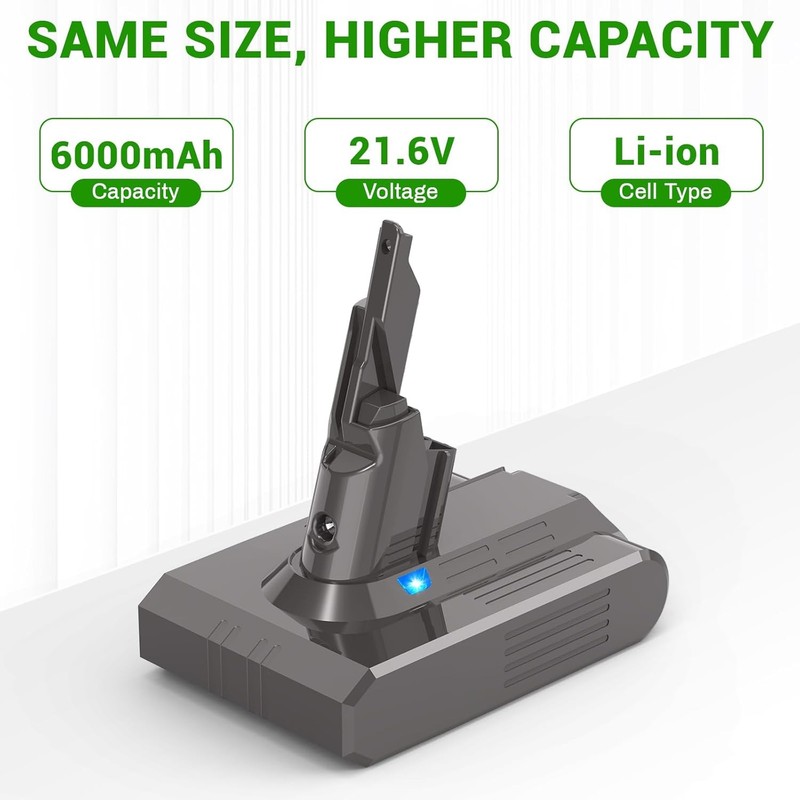 9000mAh Replacement Battery for Dyson V 7 Vacuum Compatible with SV 11 V 7 gallery