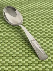 Providence PLAZA Stainless Solid Serving Spoon Tradition Glossy USA Flatware