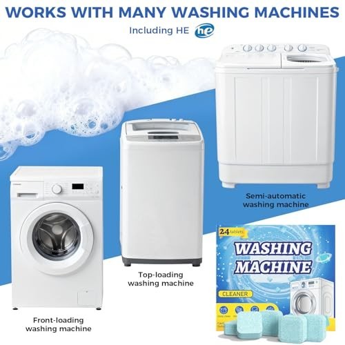 Uproot Clean Washing Machine Cleaner Tablets - 24 Pack for a 12 Month Supply. Fo gallery