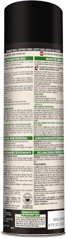 Spectracide Carpenter Bee & Nesting Yellowjacket Killer Spray 16Oz Each gallery