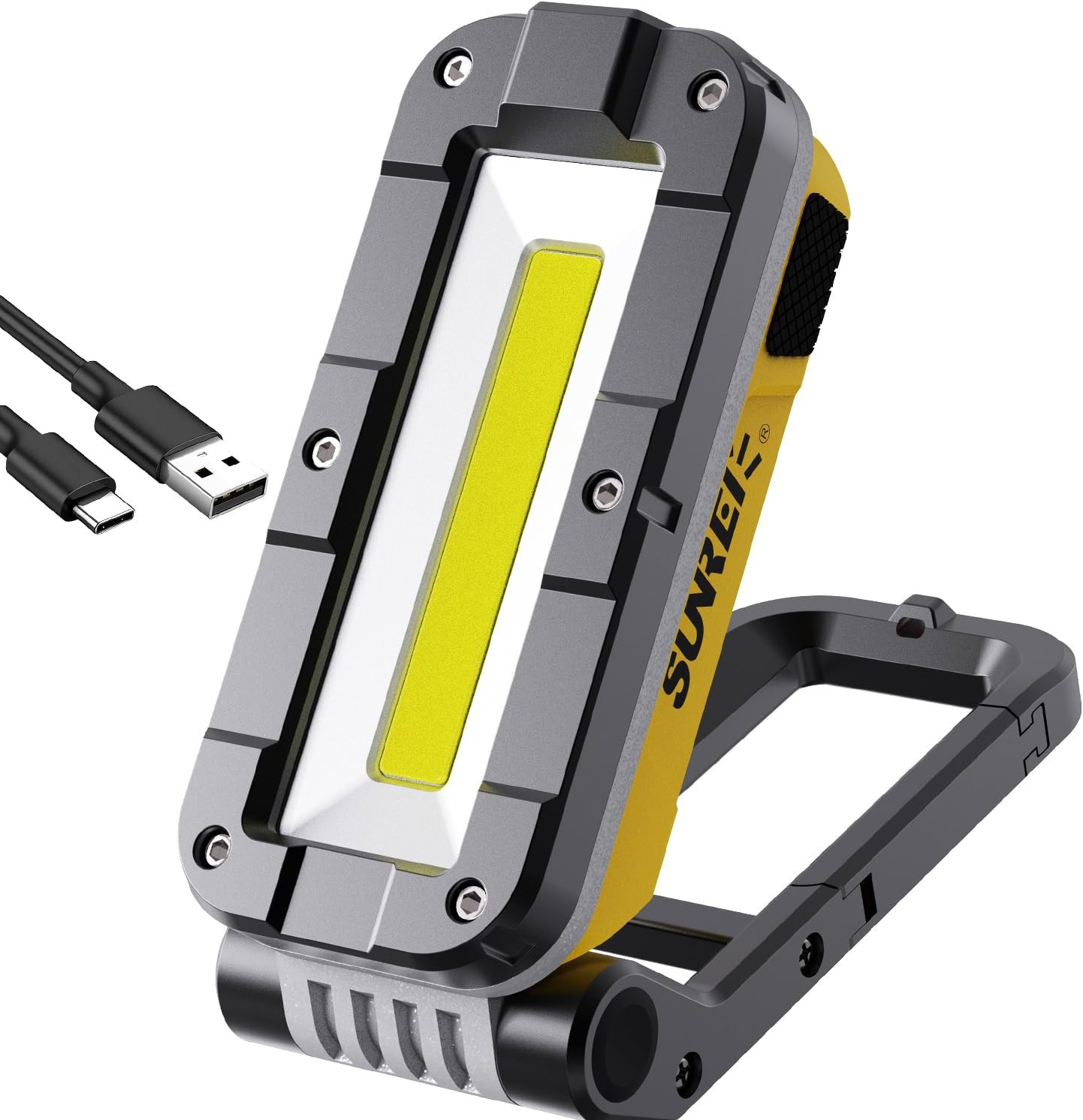 LED Rechargeable Magnetic Work Lights COB Mechanic Lights,1200 Lumens, Magnetic gallery