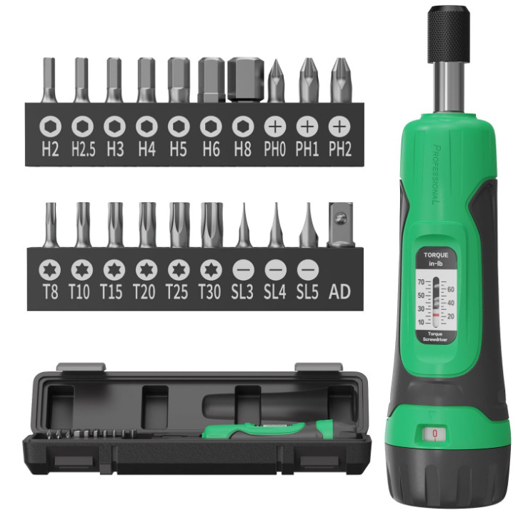 Torque Screwdriver, 1/4" Drive Screwdriver Torque Wrench 10-70 Inch Pounds gallery