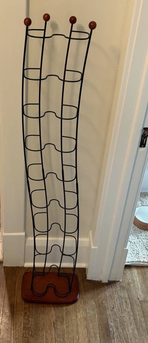 Vintage - Atlantic Wave DVD Rack 52" Storage Tower Y2K Curved gallery