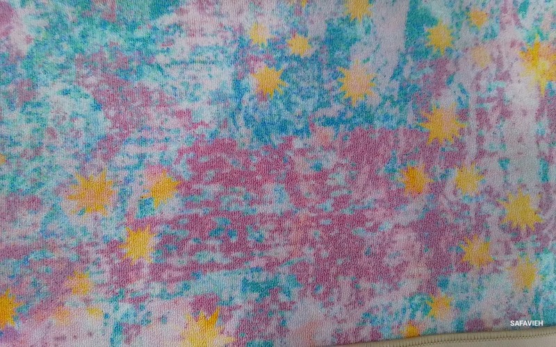 PURPLE / LTBLUE 5'-5" x 7'-7" Back Stain Rug, Reduced Price 1172802078 KPH257V-5 gallery