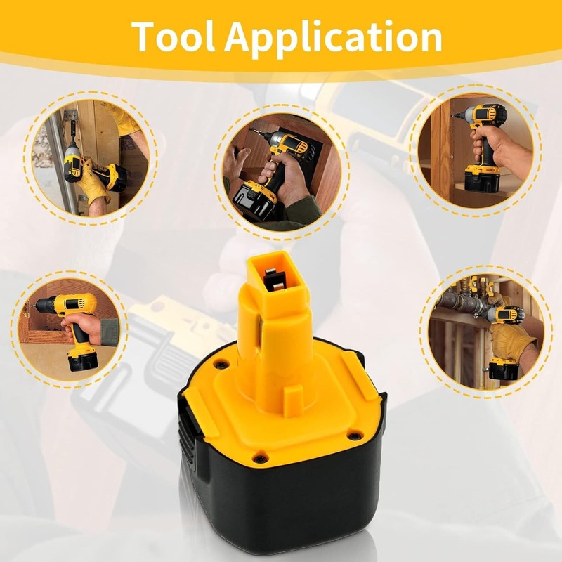 2/4PACK 9.6V Replacement for Dewalt 9.6 Volt Battery DW9062 DW9061 DE9036 DE9062 gallery