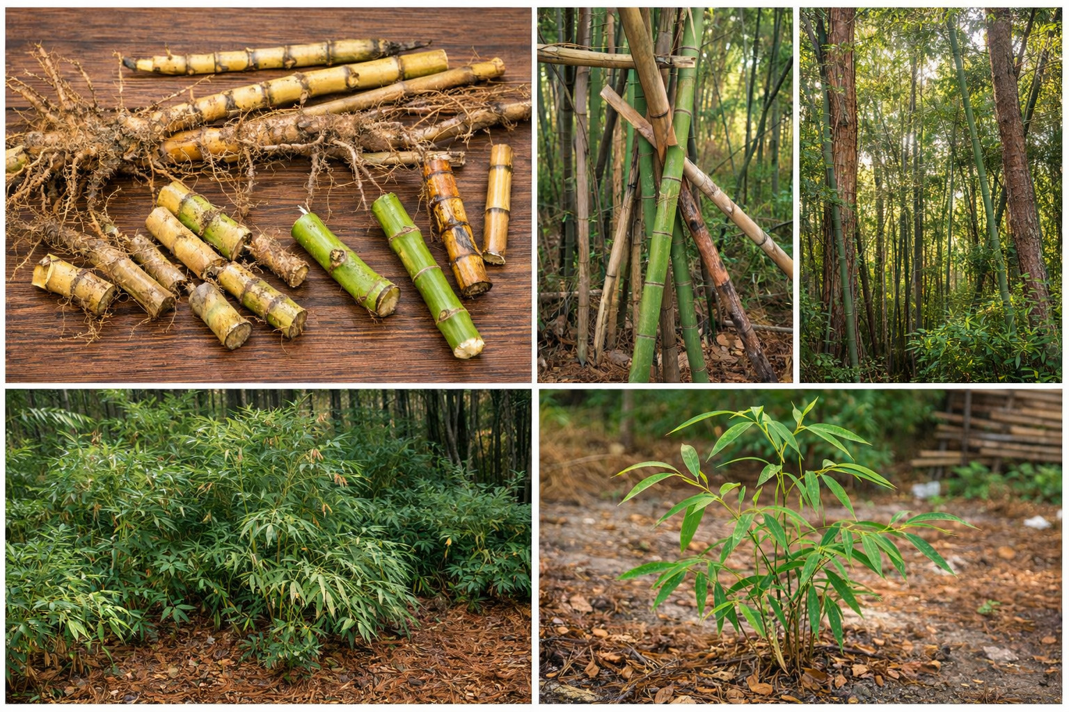Phyllostachys Vivax LIVE Rhizomes - Chinese Timber Bamboo gallery
