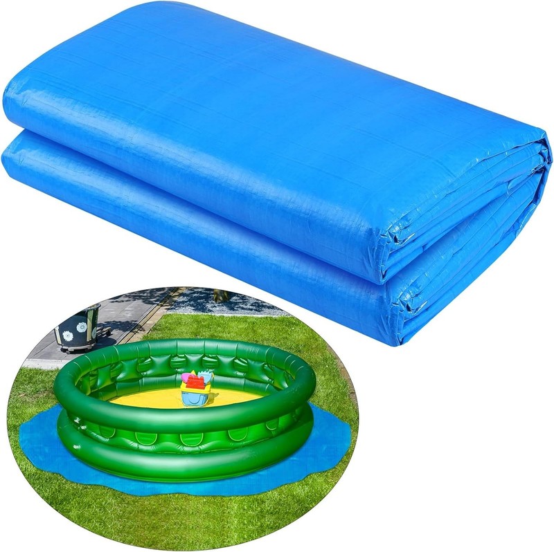 Versatile 24 Ft PVC Pool Ground Cloth – Ultimate Protection for Your Pool Base gallery