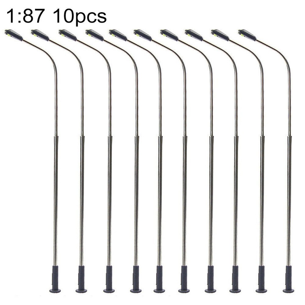 Model Street Lights 10.8cm Single Head 10Pcs Street Train Kit Brand New