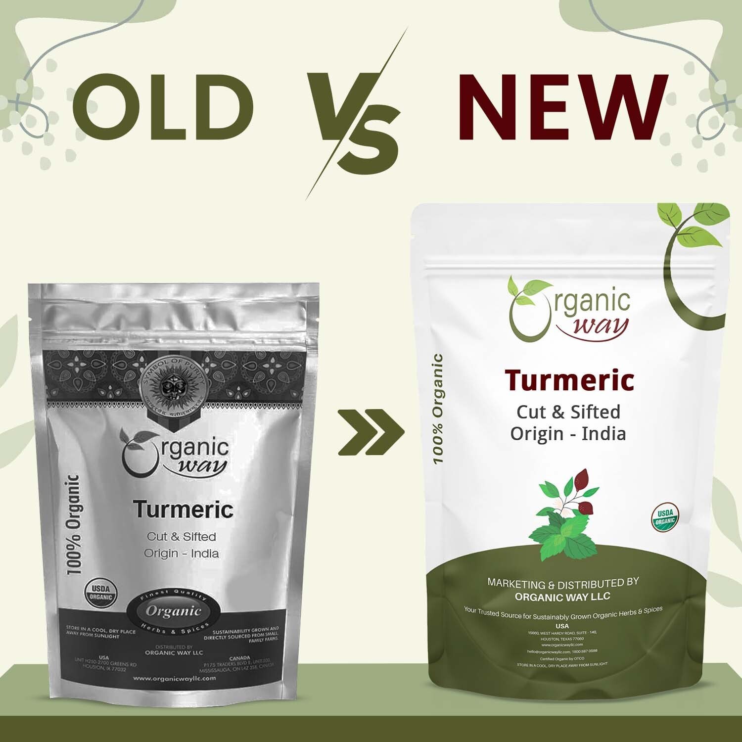 Organic Way Turmeric/Haldi Root Cut & Sifted - Organic, Kosher & USDA Certified gallery