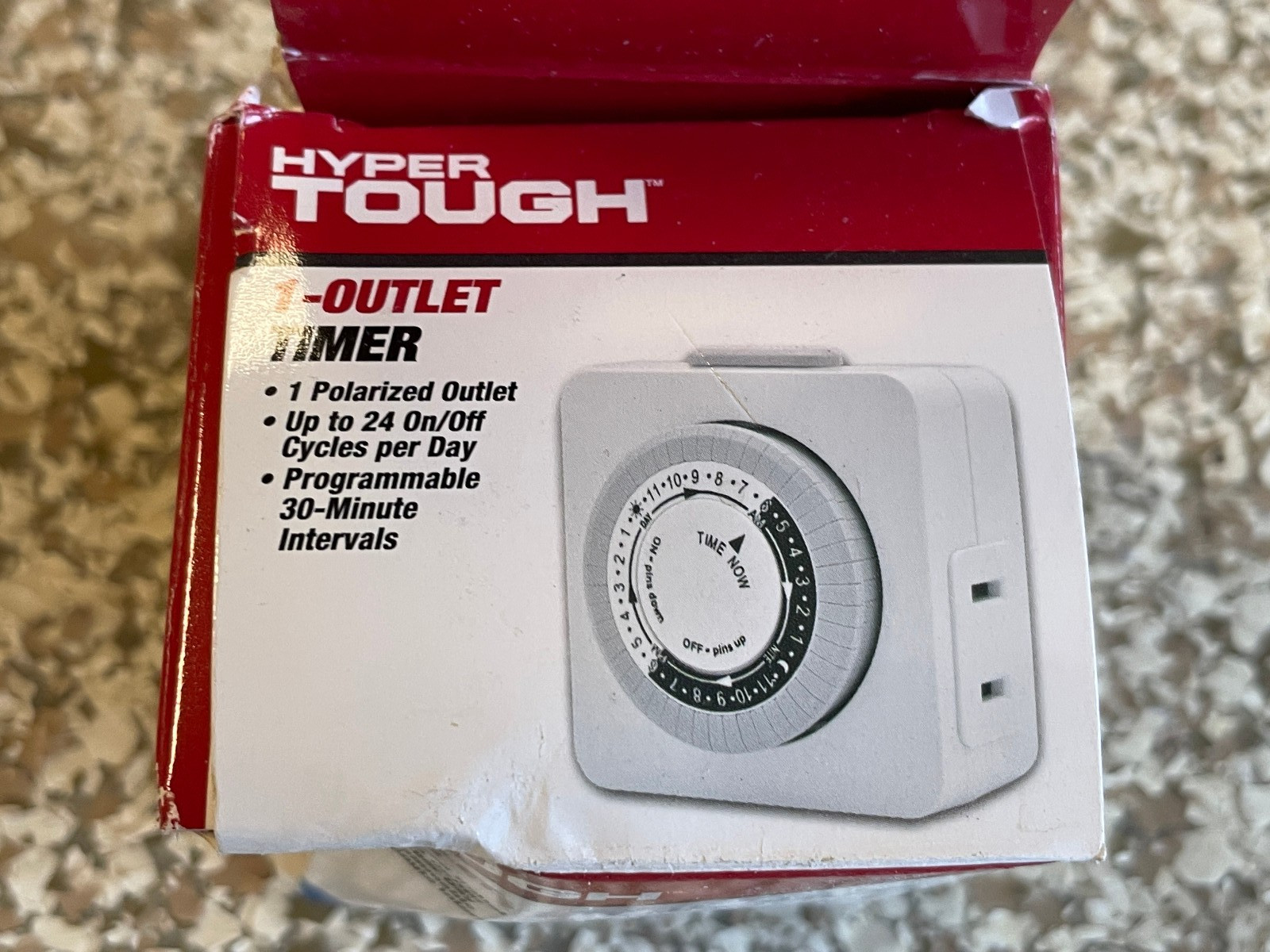 NEW SEALED Hyper Tough 1 Outlet Indoor Timer HTH1006 15amp gallery