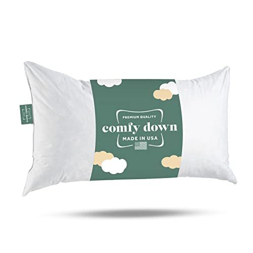 ComfyDown Rectangle Pillow Insert FEATHER /DOWN - ALL SIZES!! Made in USA gallery