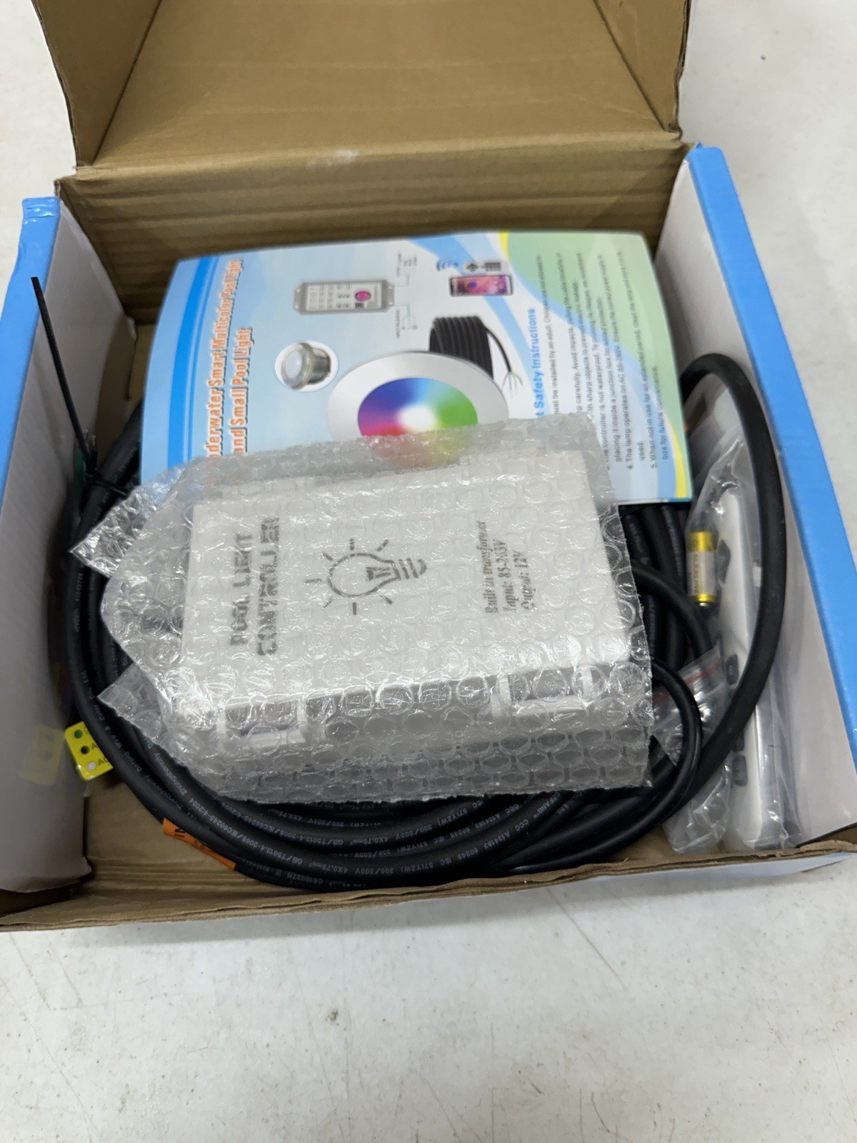 Pool Lights for Inground Pool, 60W 10 Inch LED Inground Pool Light w/ Controller gallery