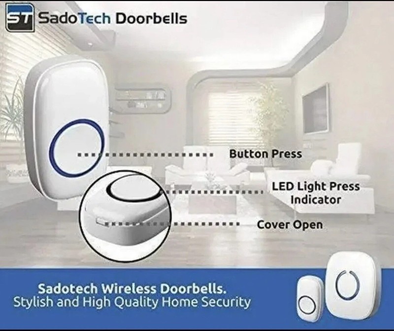 Sadotech Model C Wireless Doorbell for Home - Adjustable Volume with 52 Chimes gallery