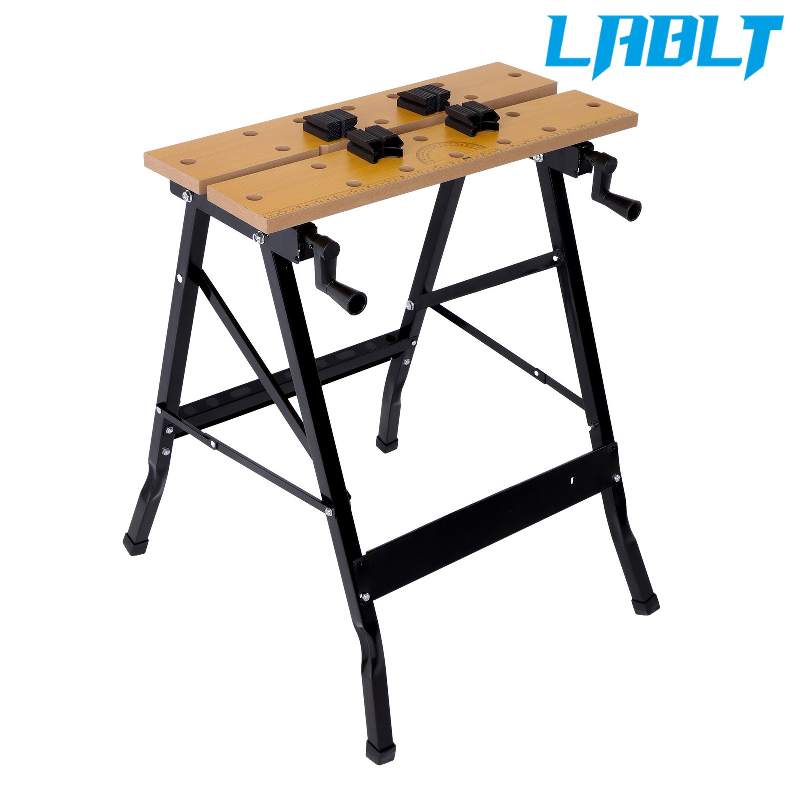 LABLT 220lb Folding Workbench,Vise Garage Steel Work Table Workshop Tool Storage gallery