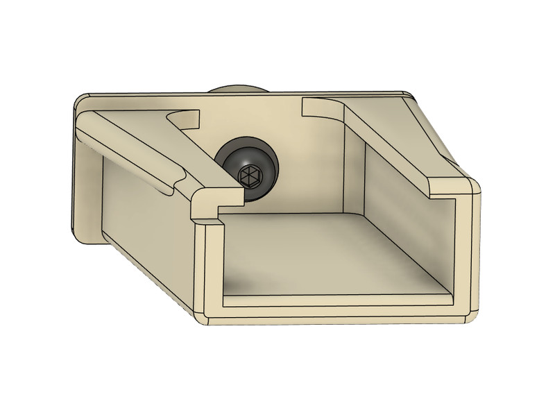 Kitchen Drawer Slide Rail Bracket - Replaces Marsh Part #8401160 - Teak gallery