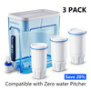 Zero Pitcher Water Filter Replacement 5-Stage 3 Pack Fit ZR-001 ZR-004 gallery