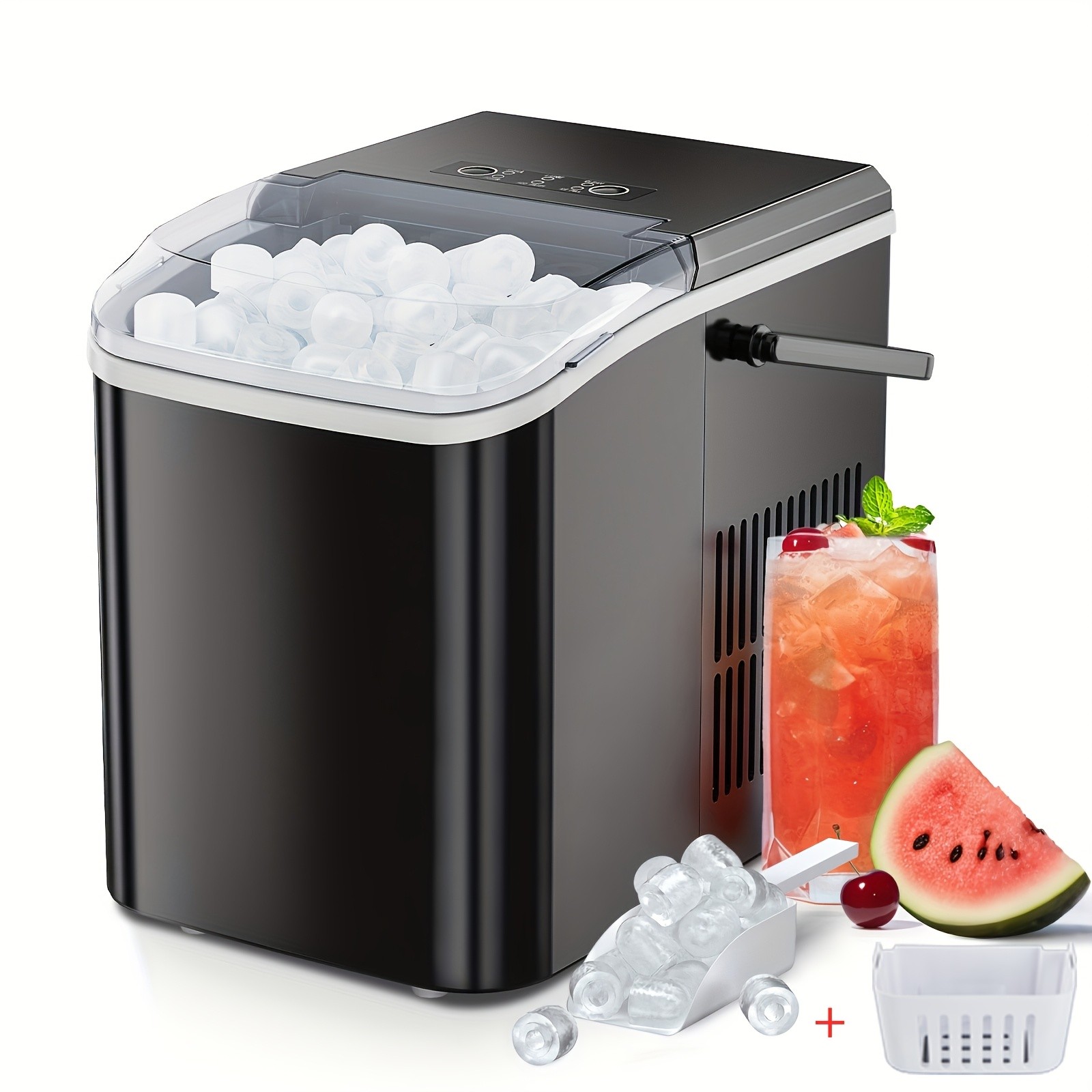 Tabletop ice maker, can make 26.6 pounds of ice in 24 hours portable ice maker. gallery