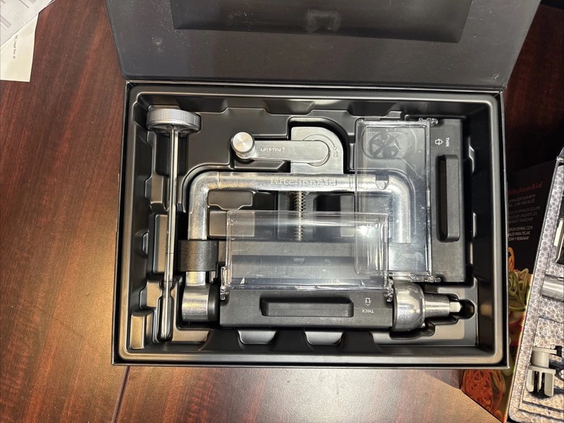 KITCHENAID 7 Blade Spiralizer Plus (KSM2APC) And Vegetable Sheet Cutter Lot Set gallery