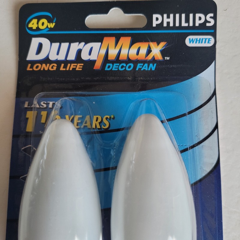 4- Philips Duramax Light Bulb White Long Life 40W Medium Base Ceiling Deco Fan gallery