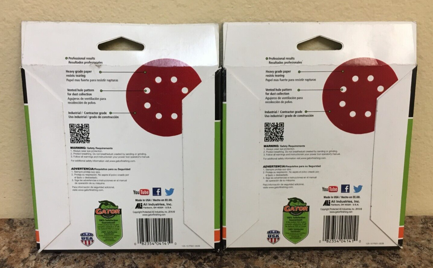 Gator 4141 5 in. Hook & Loop Sanding Discs 120 Grit Fine 2 Pks of 15 Pcs. gallery