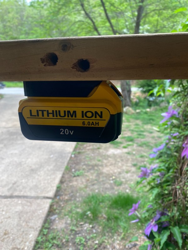 Wall Mount Bracket for DeWalt 20V Battery | PETG Plastic | Secure Lock gallery