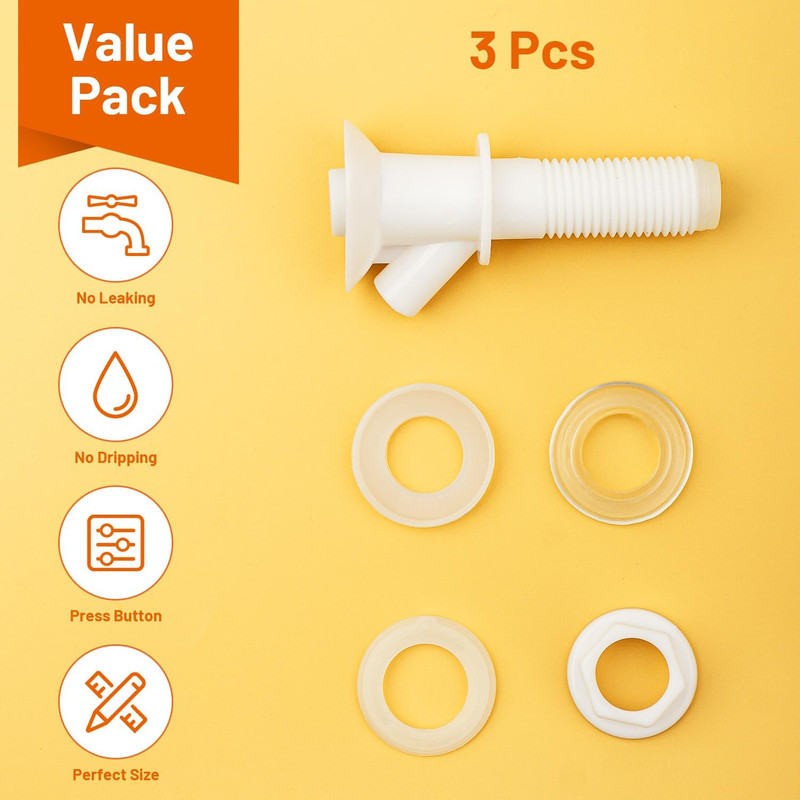 3 Pcs Push-Button Cooler Spigot Replacement, Compatible with Rubbermaid Gott Coo gallery