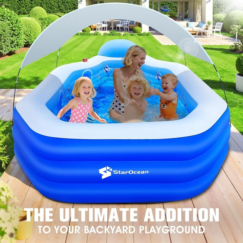Inflatable Pools with Sprinkler,Upgraded Elephant Inflatable Swimming Pool,Kids gallery