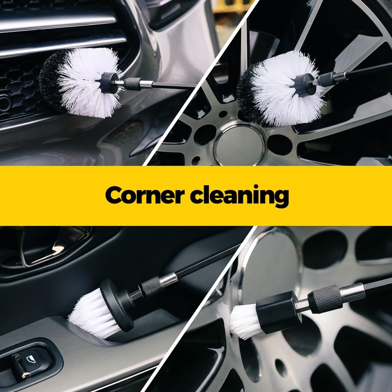 7Pack Drill Brush Attachment Set-Car Interior Detailing Kit，Power Scrubber Br... gallery