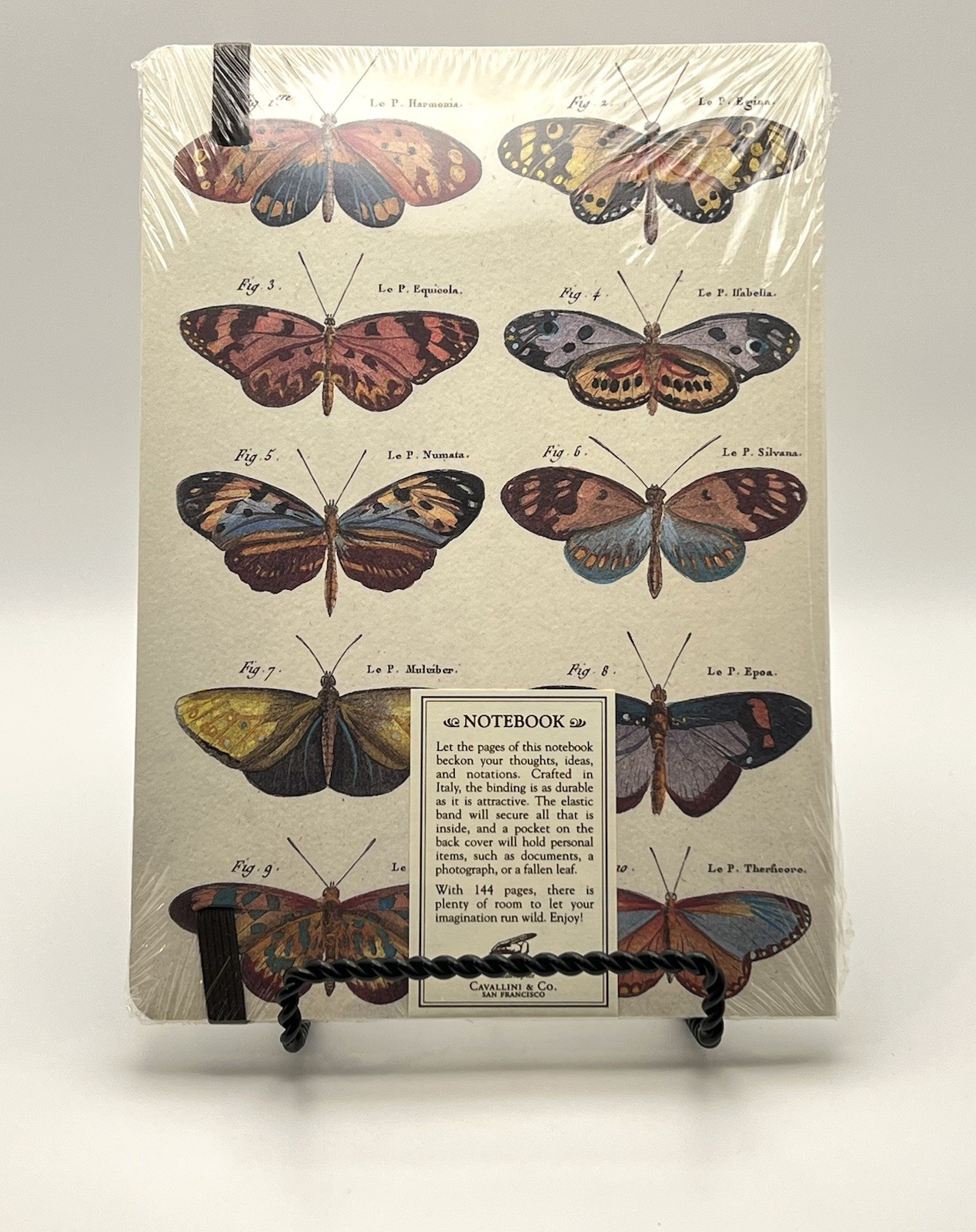 Cavallini & Co Butterfly Notebook 144 Pages Made in Italy NEW gallery