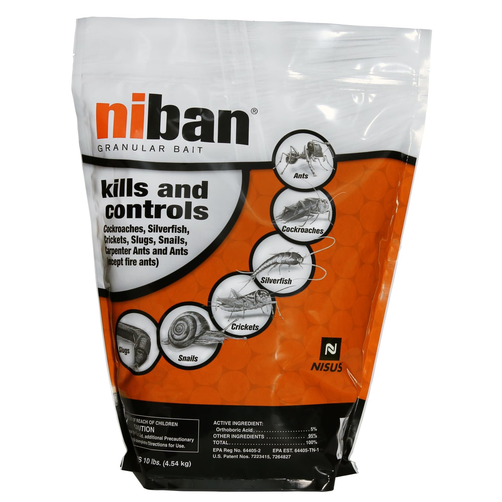 Granular Bait Weather Resistant Boric Acid 10 lbs Indoor Outdoor Nisus Niban gallery