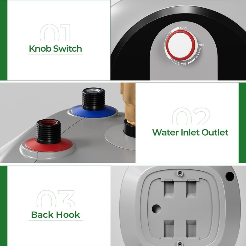 【90% NEW】1/2 HP Continuous Feed Garbage Disposal with Cord, Anti-Jam & Compact gallery