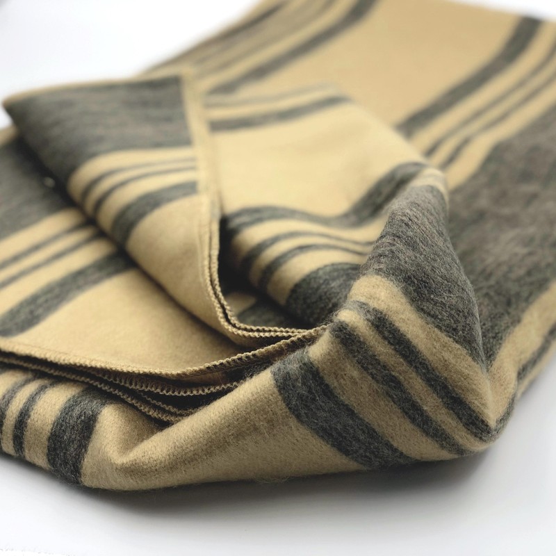 SOFT & WARM STRIPED ALPACA LLAMA WOOL BLANKET PLAID THROW QUEEN BED SOFA COVER gallery
